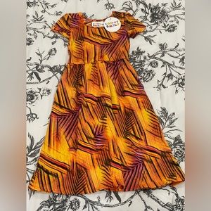 New DotDotSmile 12/24 Month Orange/Purple Short‎ Sleeve Dress